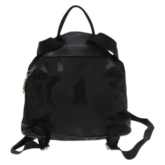 Salvatore Ferragamo Backpack Nylon Black Silver - Picture 2 of 16